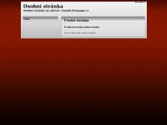 Osobn� str�nka