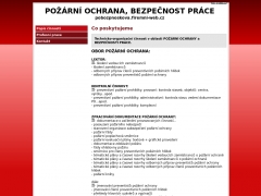PO��RN� OCHRANA, BEZPE�NOST PR�CE