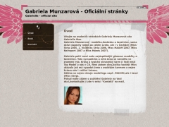 Gabriela Munzarov� - Ofici�ln� str�nky