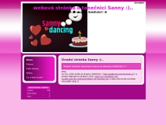 webov� str�nka o tane�nici Sanny :)..