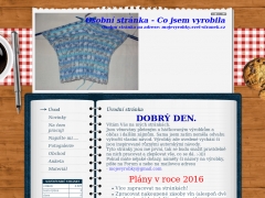 Osobn� str�nka - Co jsem vyrobila