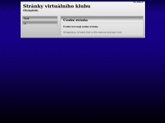 Str�nky virtu�ln�ho klubu